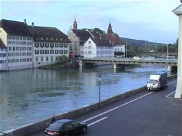 Great views to the River Aare from our hostel windows